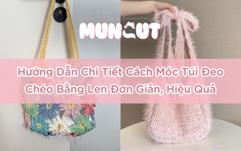 túi đeo chéo bằng len